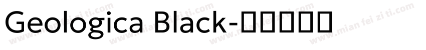 Geologica Black字体转换